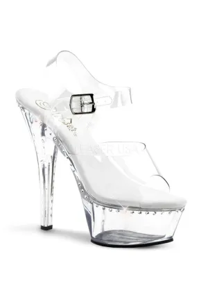 6" Heel, 1 3/4" PF Ankle Strap Sandal