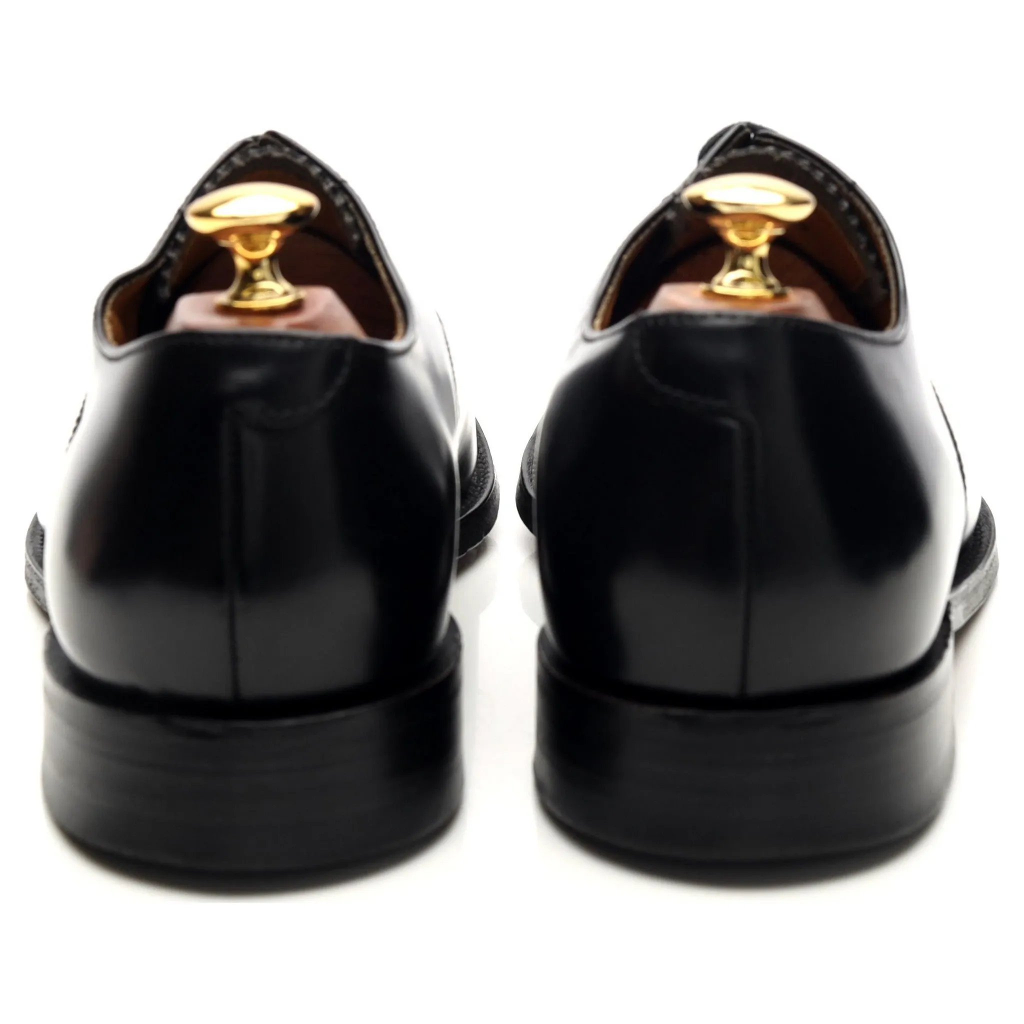 '747' Black Leather Oxford UK 9