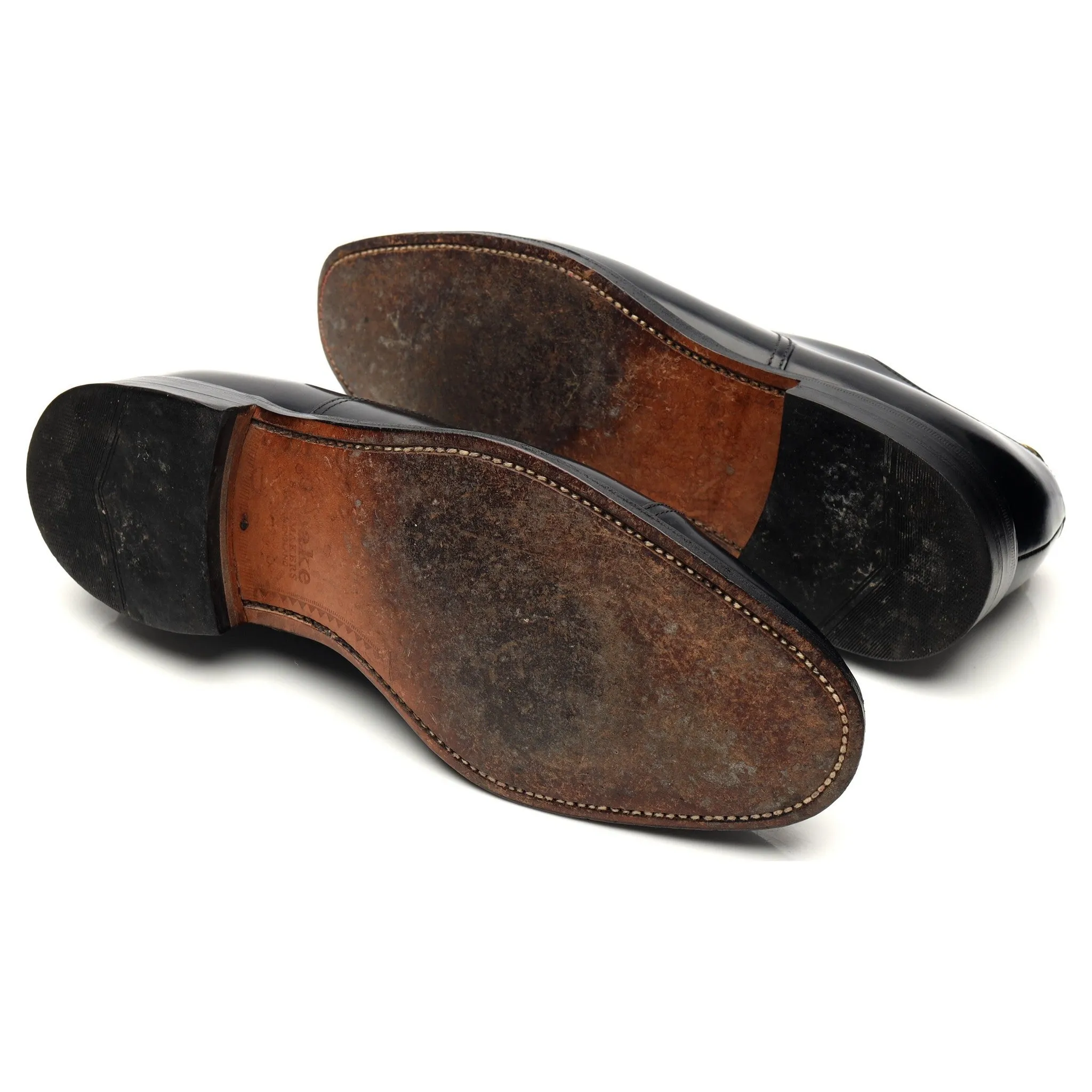 '747' Black Leather Oxford UK 9