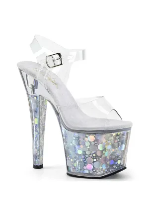 7" Heel, 3 1/4" PF Ankle Strap Sandal