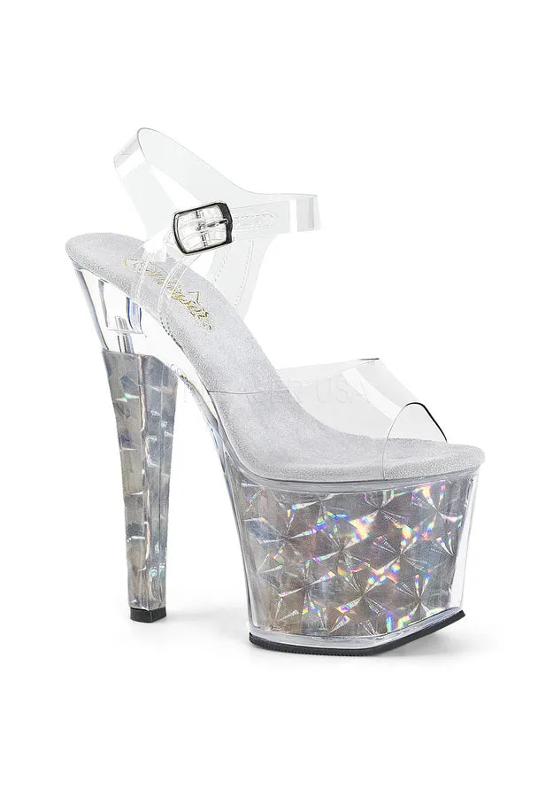 7" Heel, 3 1/4" PF Ankle Strap Sandal
