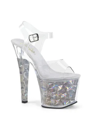 7" Heel, 3 1/4" PF Ankle Strap Sandal