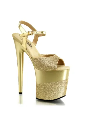 8" Heel, 4" PF Ankle Strap Sandal