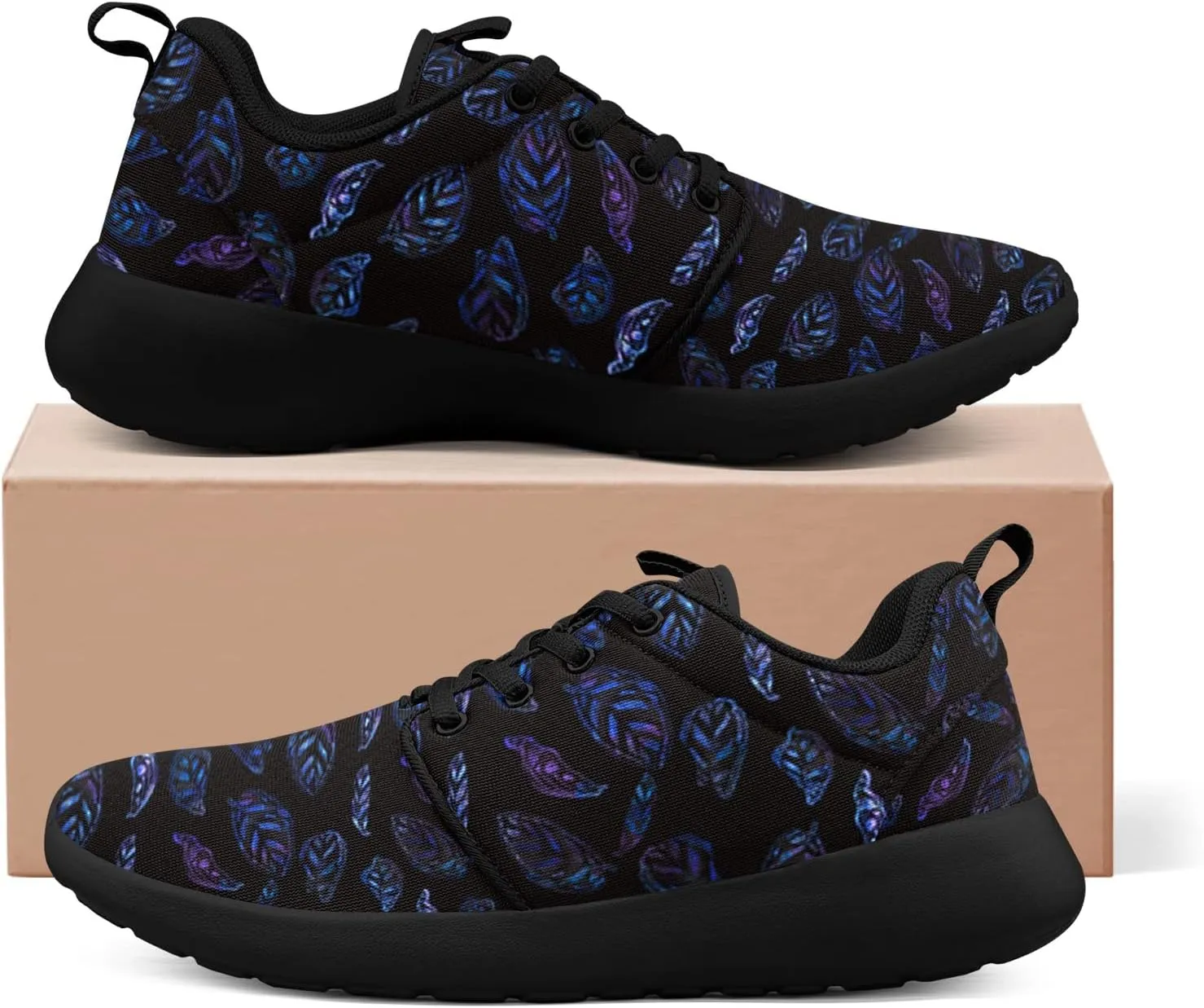 Abstract Floral Shoes for Women Walking Running Athletic Lightweight Shoes Comfortable Tennis Sports Sneaker Gifts