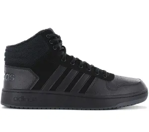 adidas Hoops 2.0 Mid - Herren Schuhe Sneakers Schwarz B44621