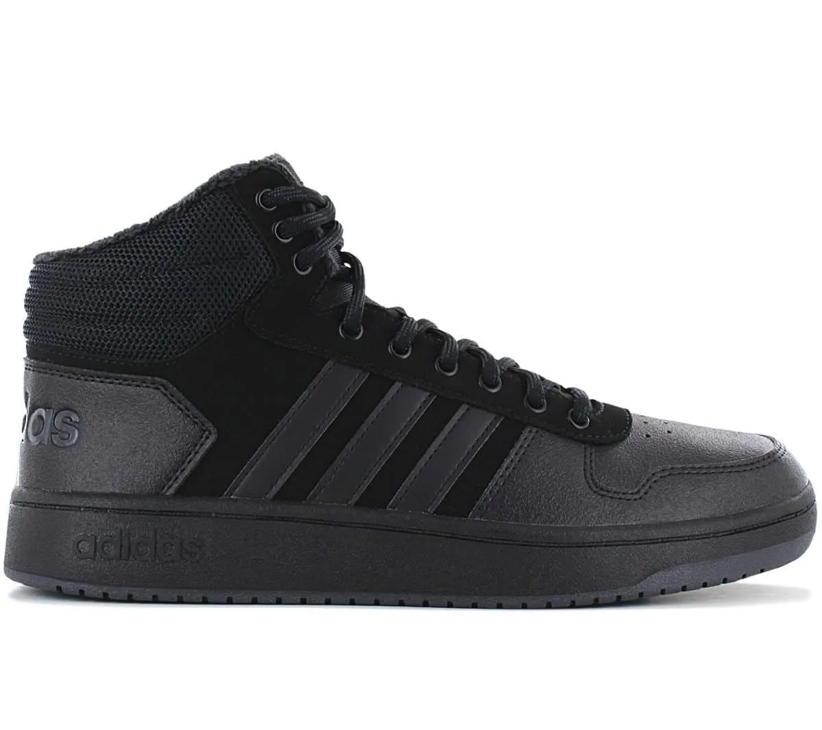 adidas Hoops 2.0 Mid - Herren Schuhe Sneakers Schwarz B44621