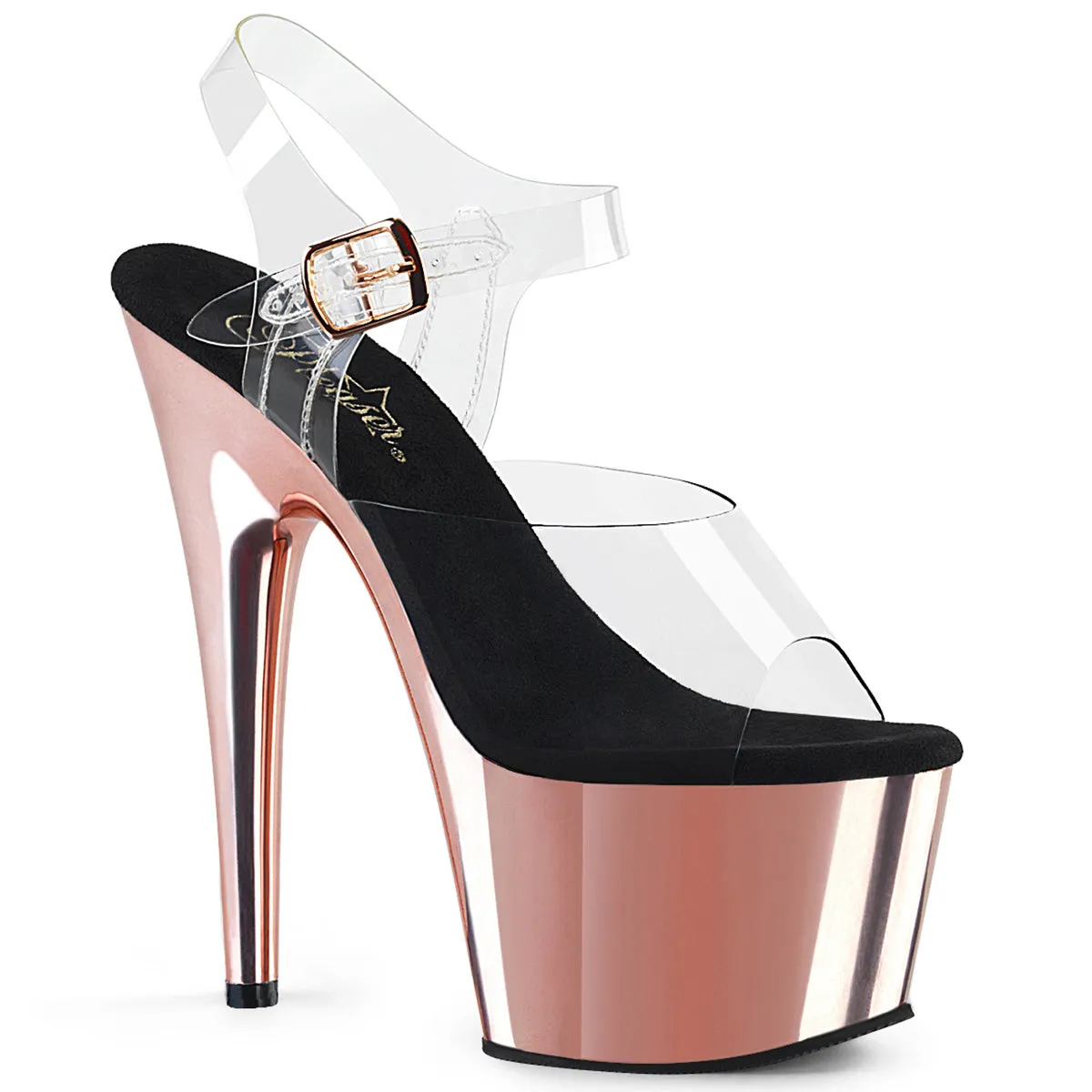 ADORE-708 - Clr/Rose Gold Chrome