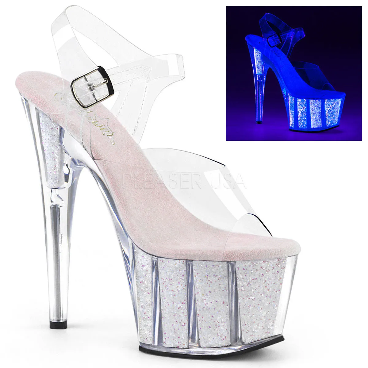 ADORE-708UVG - Clr/Neon Opal Glitter