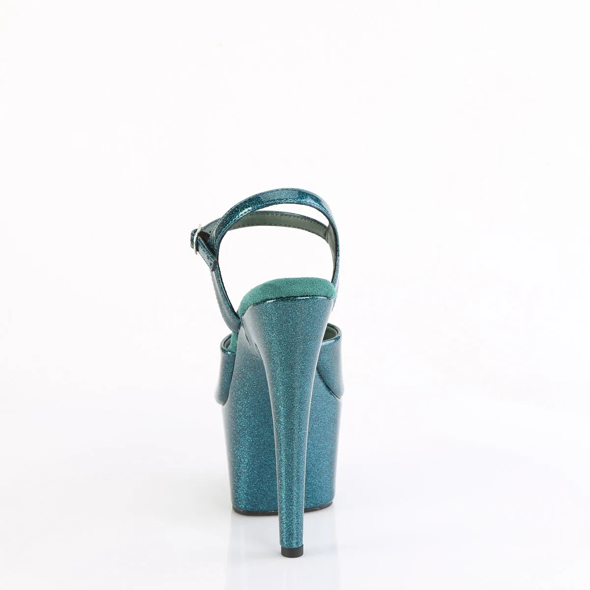 ADORE-709GP - Teal Glitter Patent Heels