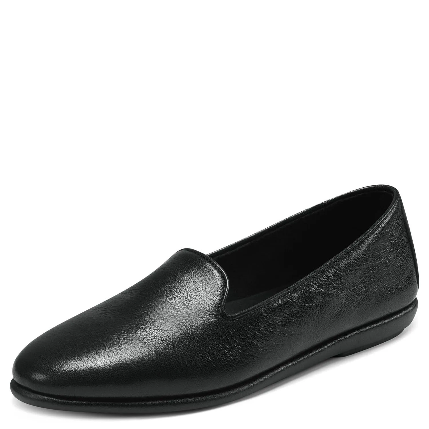 Aerosoles womens Over Drive Loafer, Black Leather, 9.5 US