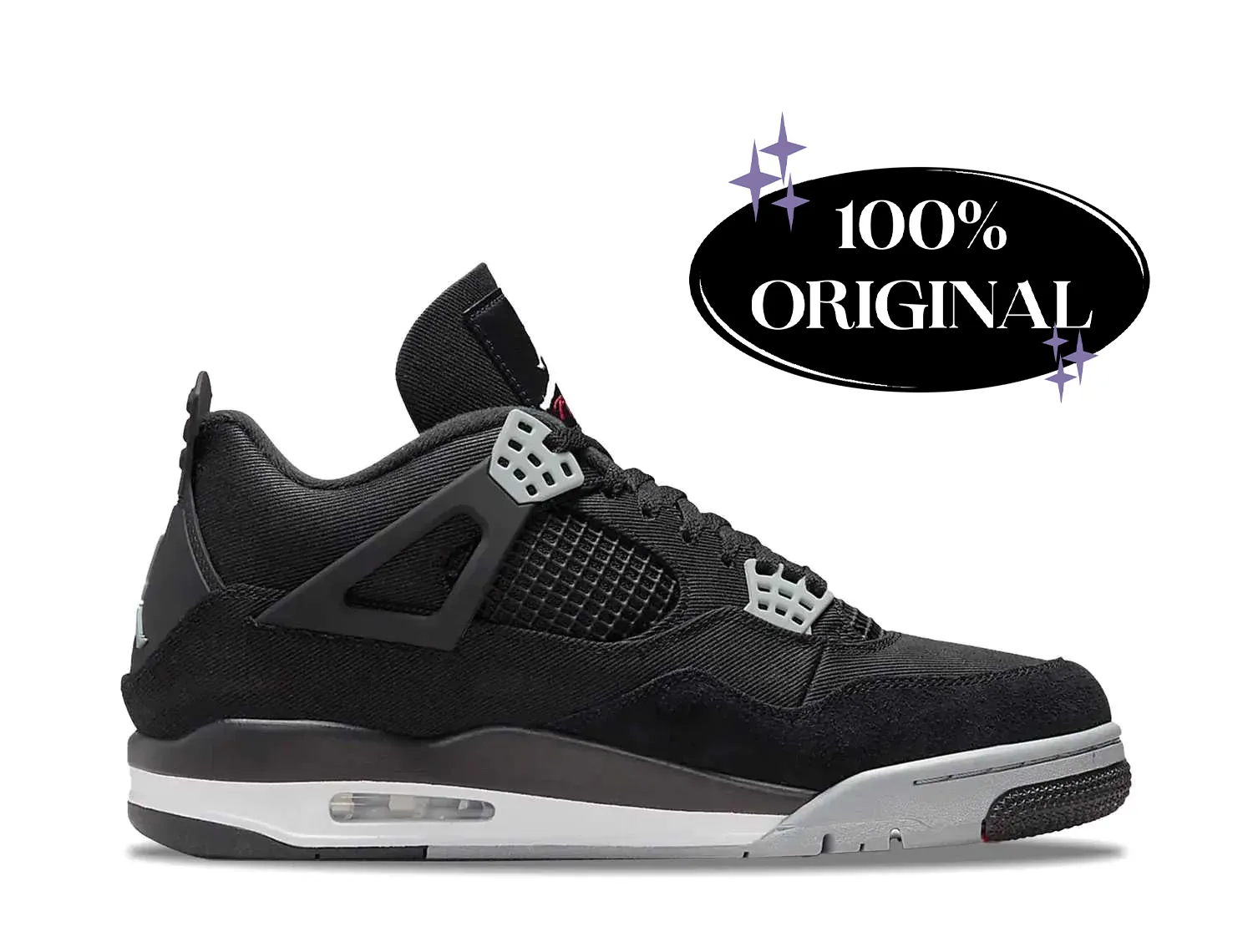 Air Jordan 4 Retro Black Canvas