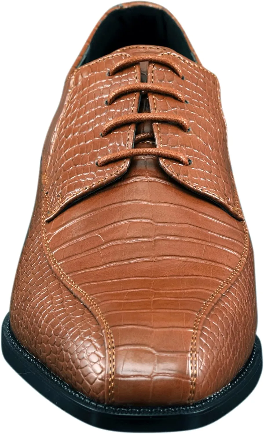Amali Harvey Fashion Mens Dress Exotic Shoes Croco Lace up Oxford Formal Shoe for Men