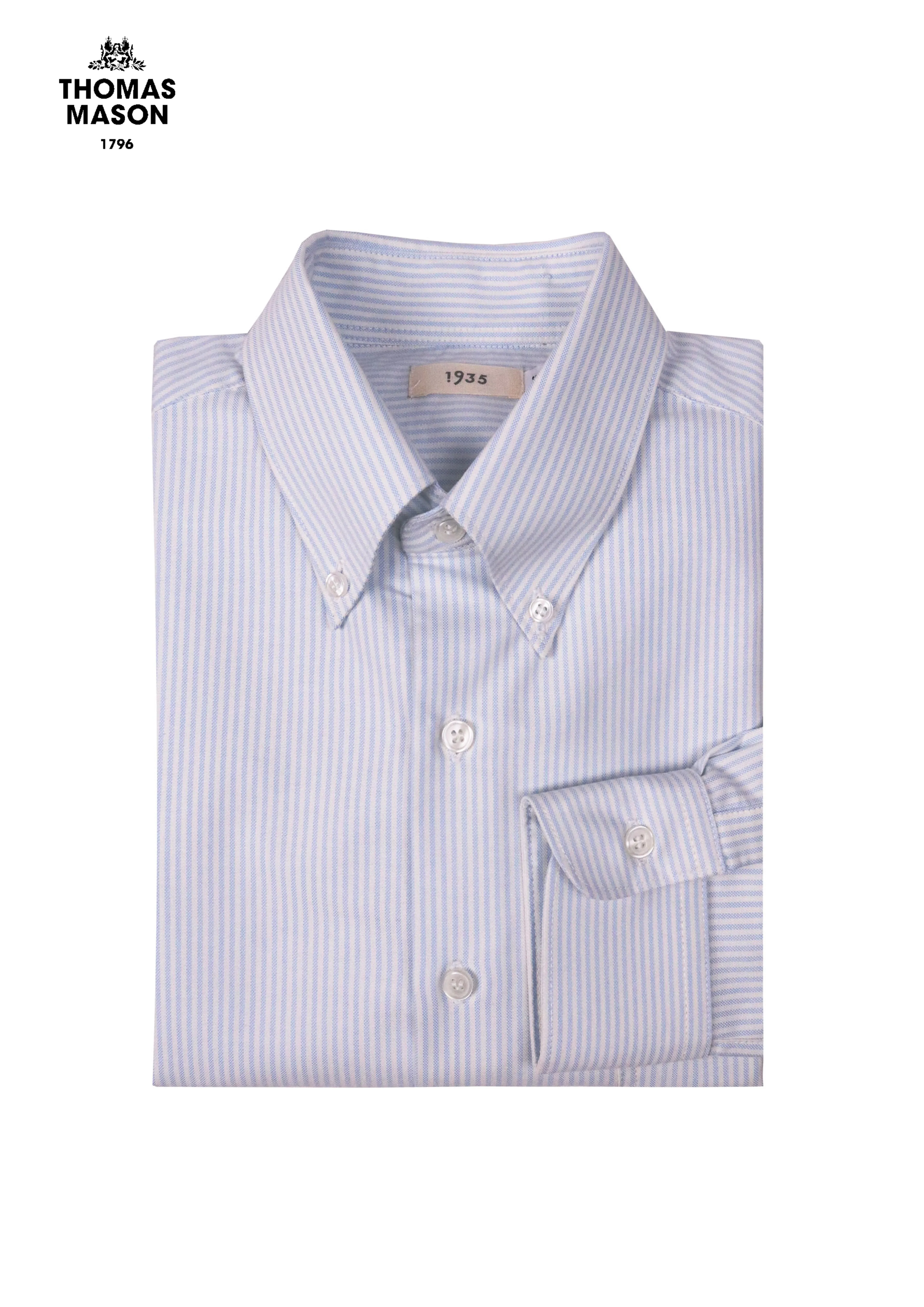 American Blue Pencil Stripe OCBD Shirt
