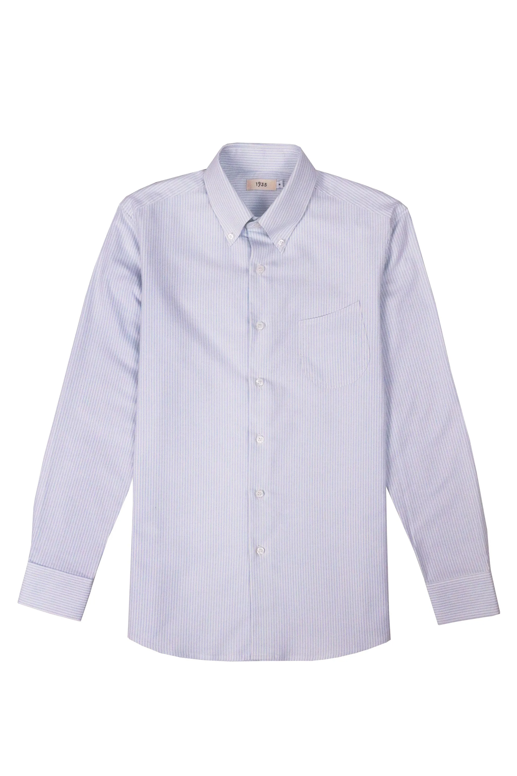 American Blue Pencil Stripe OCBD Shirt