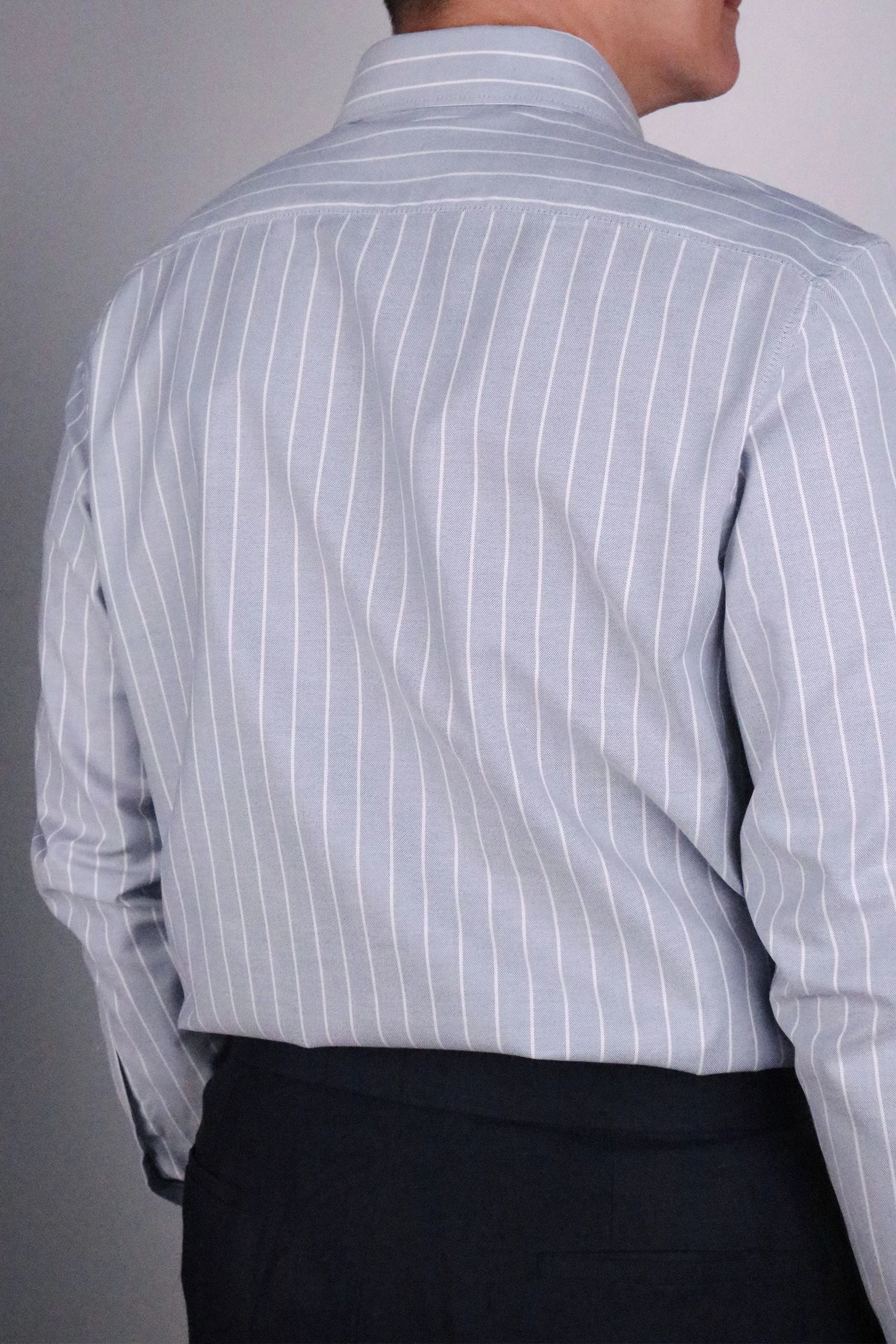 American Slate Chalk Stripe OCBD Shirt