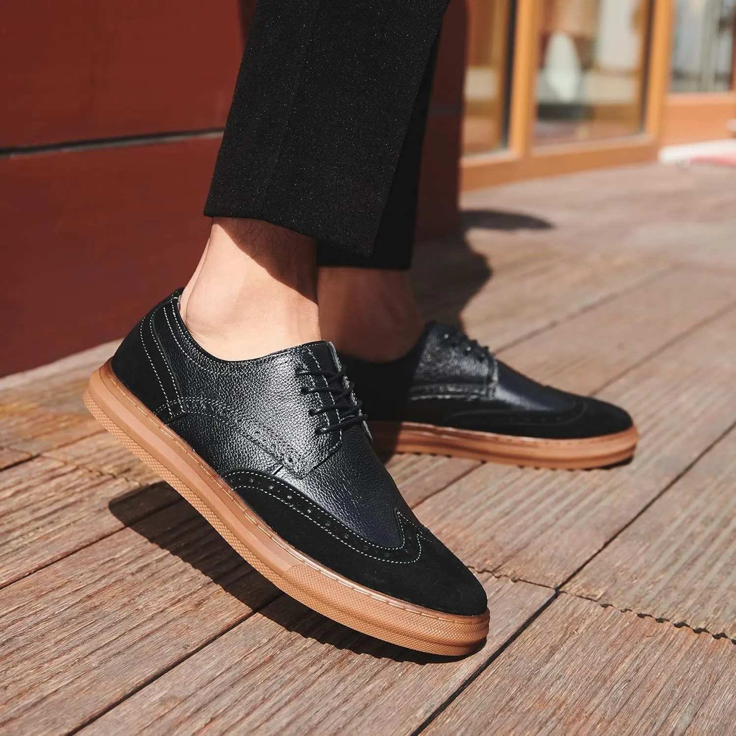 Arkbird Mens Fashion Sneakers Classic Casual Shoes Stylish Lace-up Oxford Shoes for Men