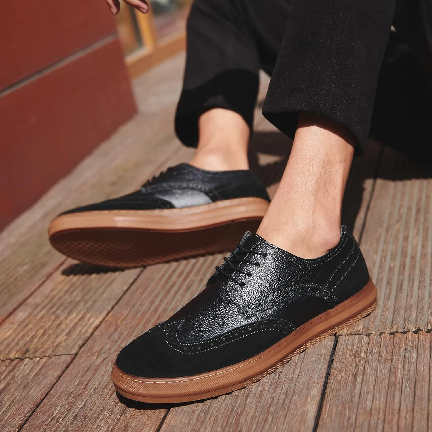 Arkbird Mens Fashion Sneakers Classic Casual Shoes Stylish Lace-up Oxford Shoes for Men