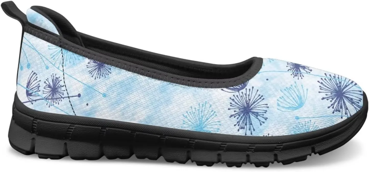 Art Travel Shoes for Women Slip On Casual Cozy Loafers Lightweight Comfort Fashion Sneaker for Women Holiday Shoes Print Series US Size 6-11