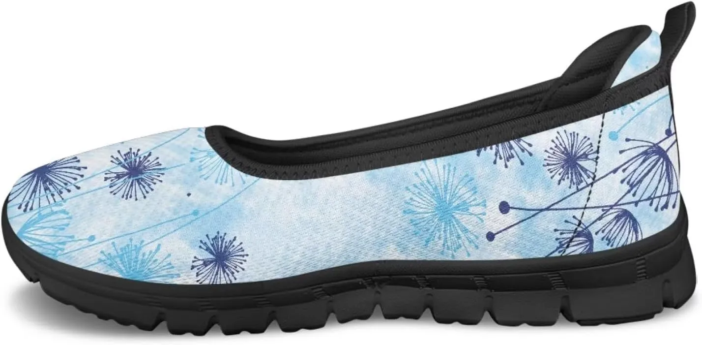 Art Travel Shoes for Women Slip On Casual Cozy Loafers Lightweight Comfort Fashion Sneaker for Women Holiday Shoes Print Series US Size 6-11