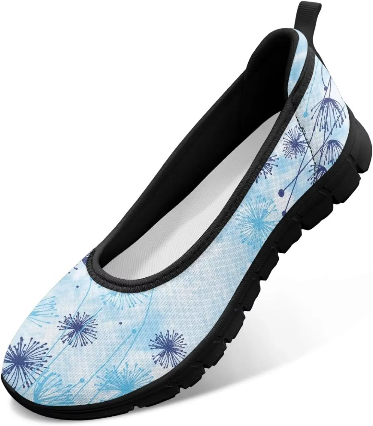 Art Travel Shoes for Women Slip On Casual Cozy Loafers Lightweight Comfort Fashion Sneaker for Women Holiday Shoes Print Series US Size 6-11