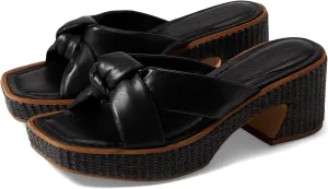 Bernardo Jolie Raffia Black Glove Leather 6.5 M