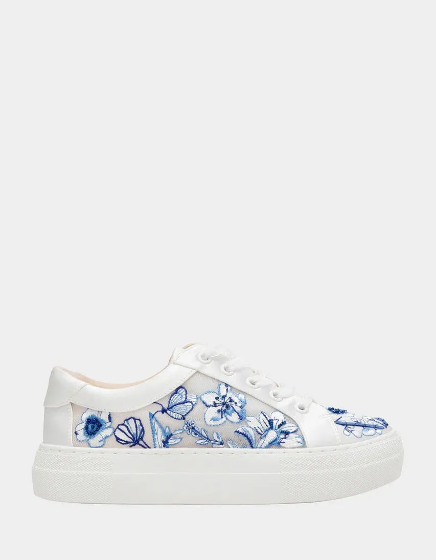 Betsey Johnson Nino Blue Floral Sneaker