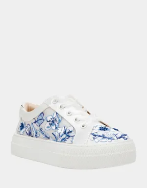Betsey Johnson Nino Blue Floral Sneaker