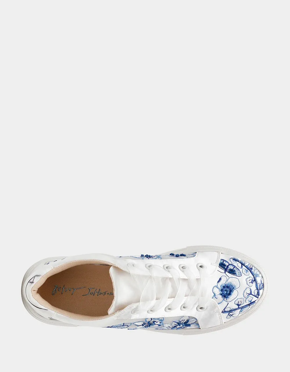 Betsey Johnson Nino Blue Floral Sneaker