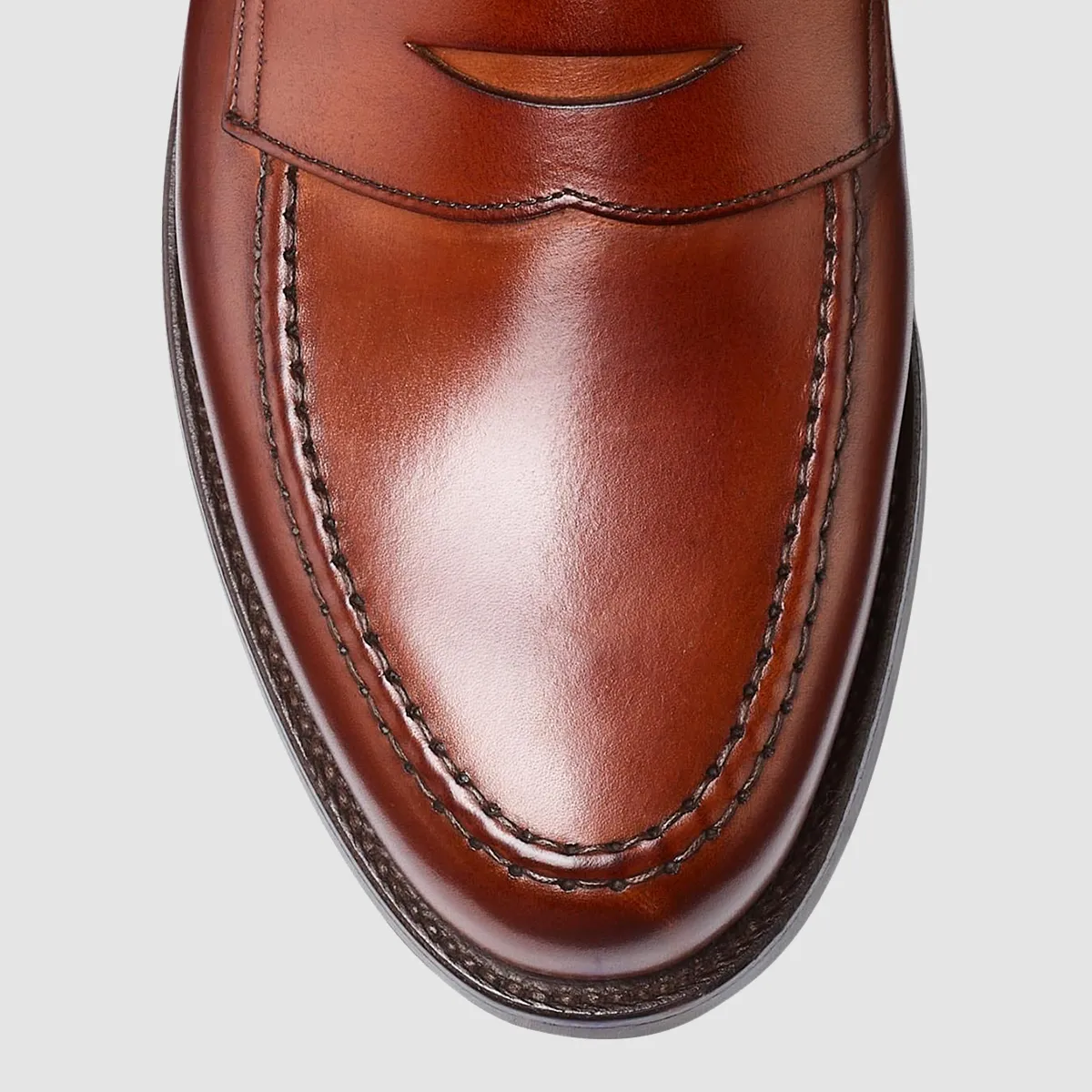 Boston, Chestnut Burnished Calf, City Sole