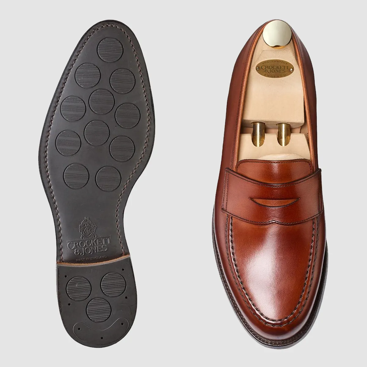 Boston, Chestnut Burnished Calf, City Sole