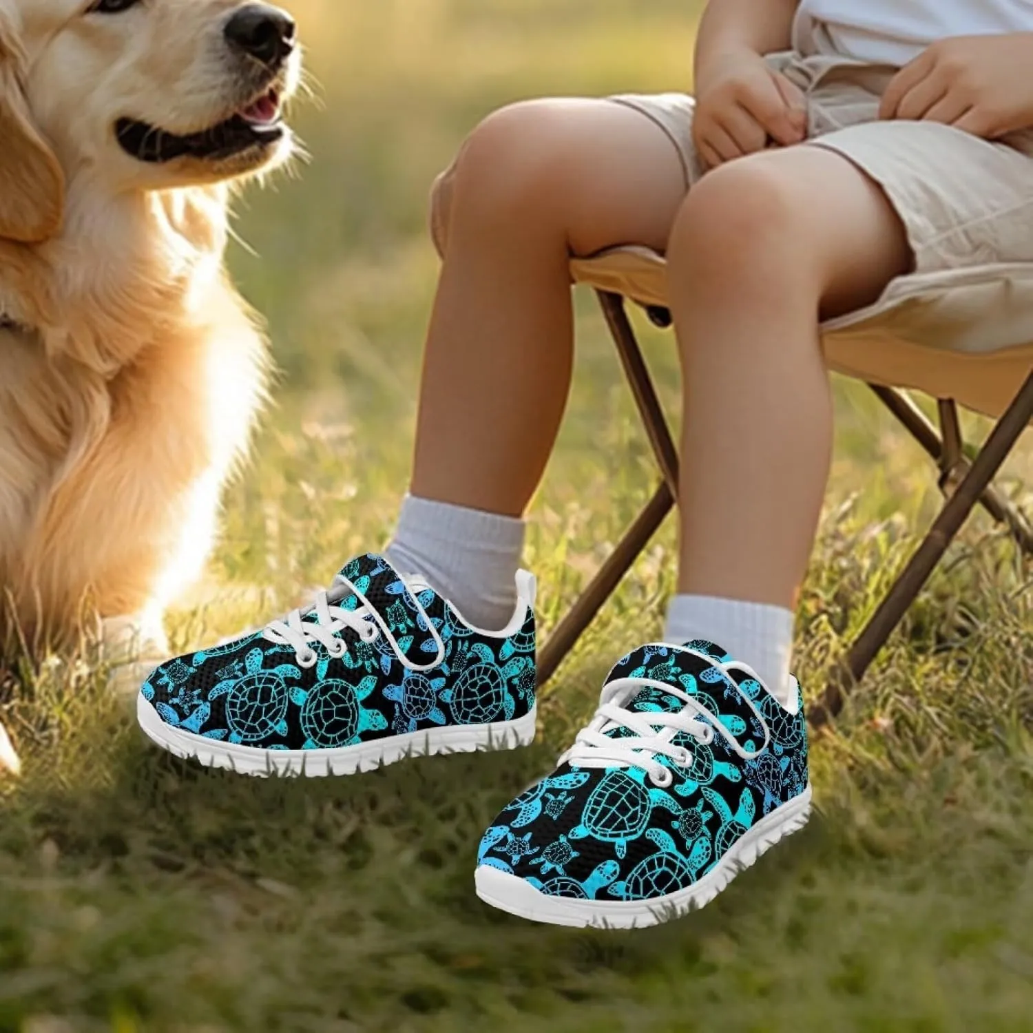 Boys Girls Animal Sneakers Lightweight Strap Athletic Running Shoes Breathable Sports Tennis Shoes for Kids US 11-15