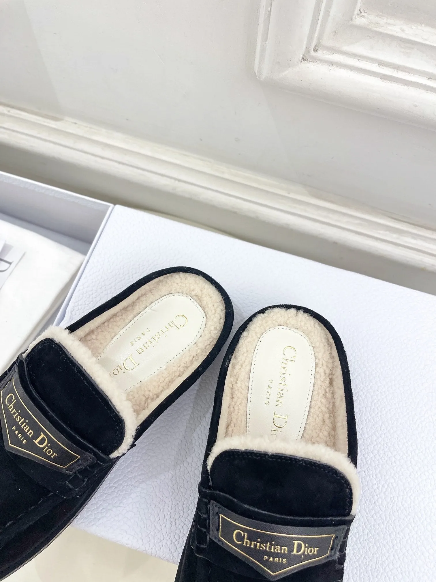 CD Boy Mule Black Suede