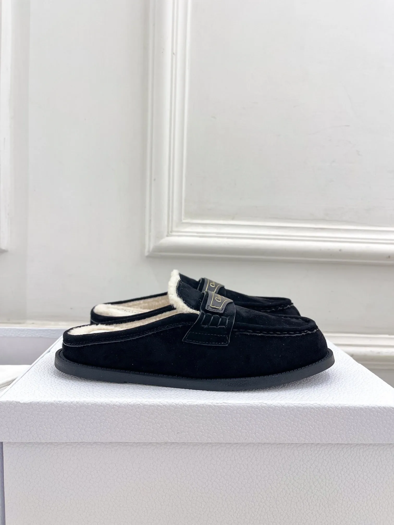 CD Boy Mule Black Suede