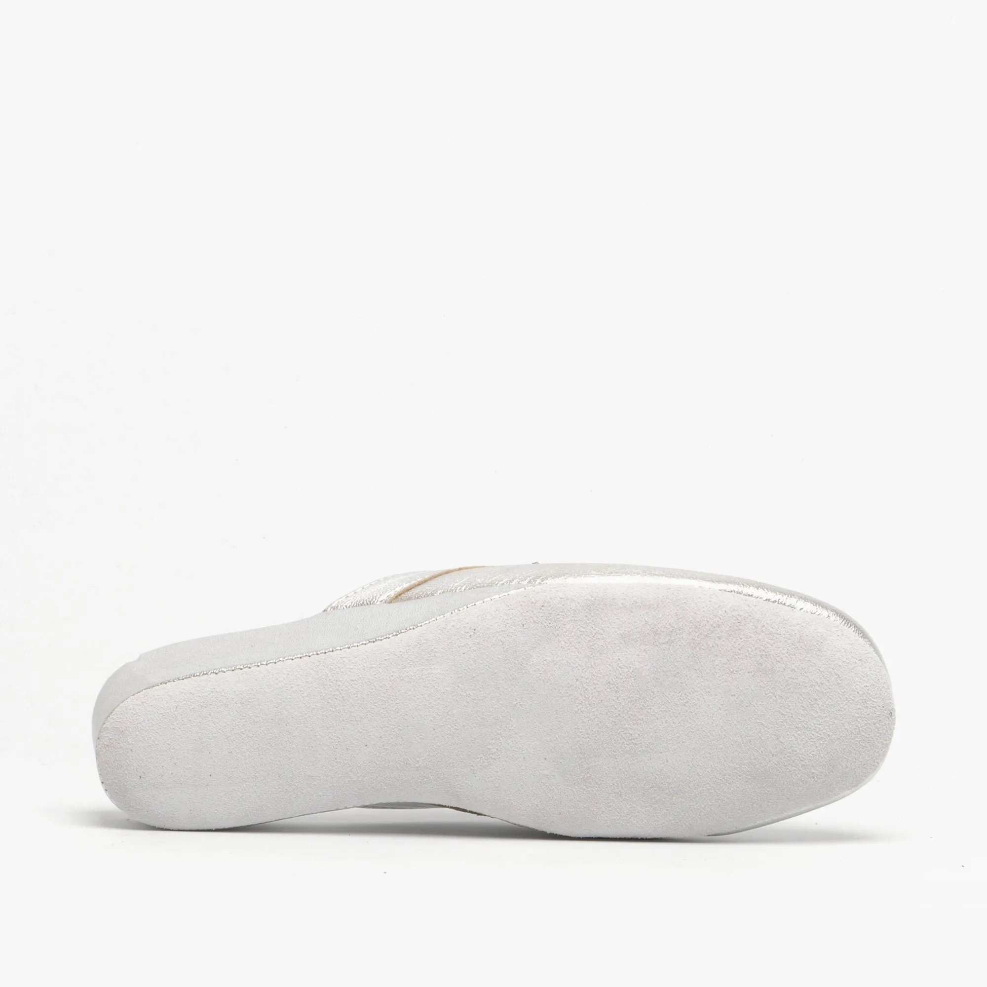 Chaleur FLORENCE Womens Mule Slippers Silver