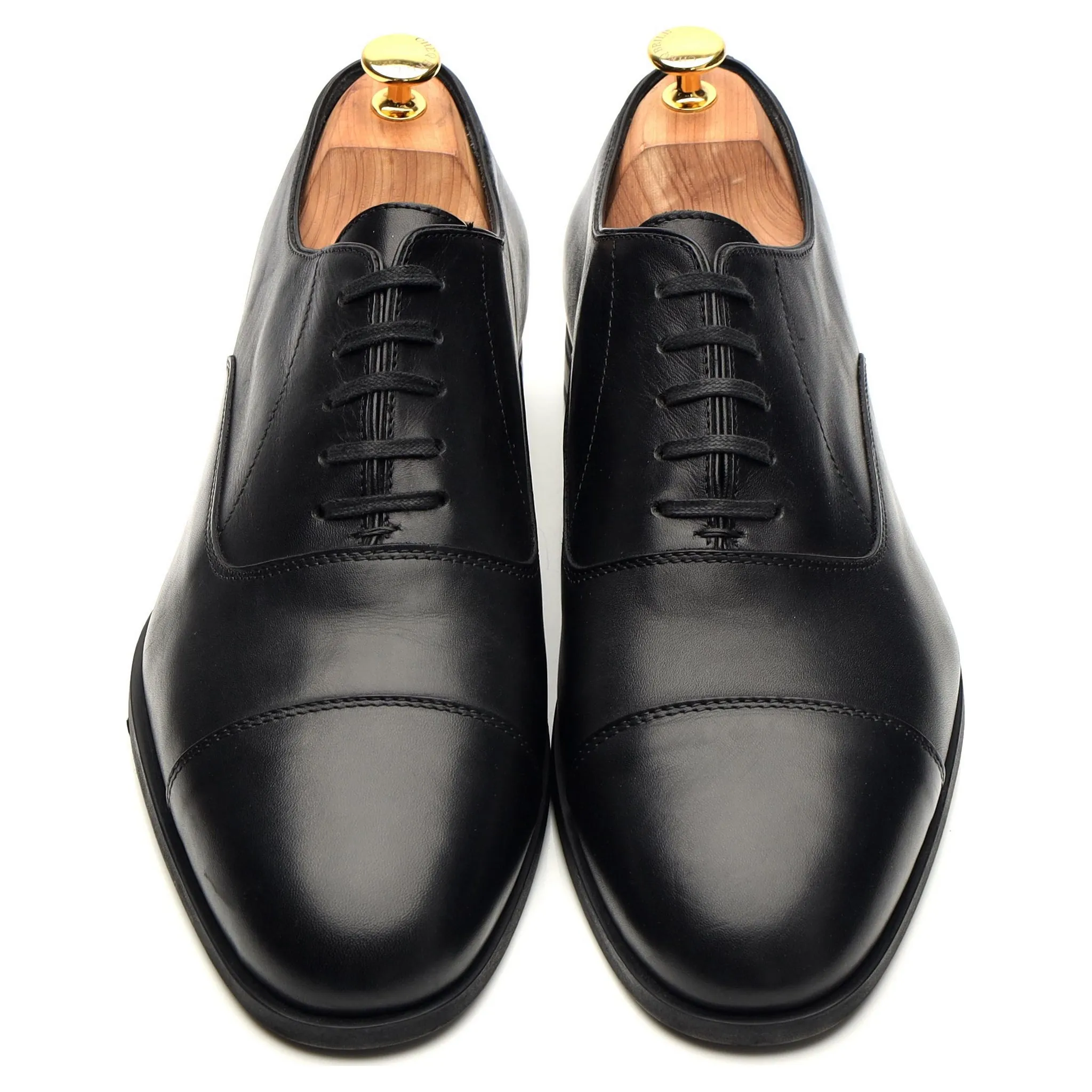 'Charles' Black Leather Oxford UK 12