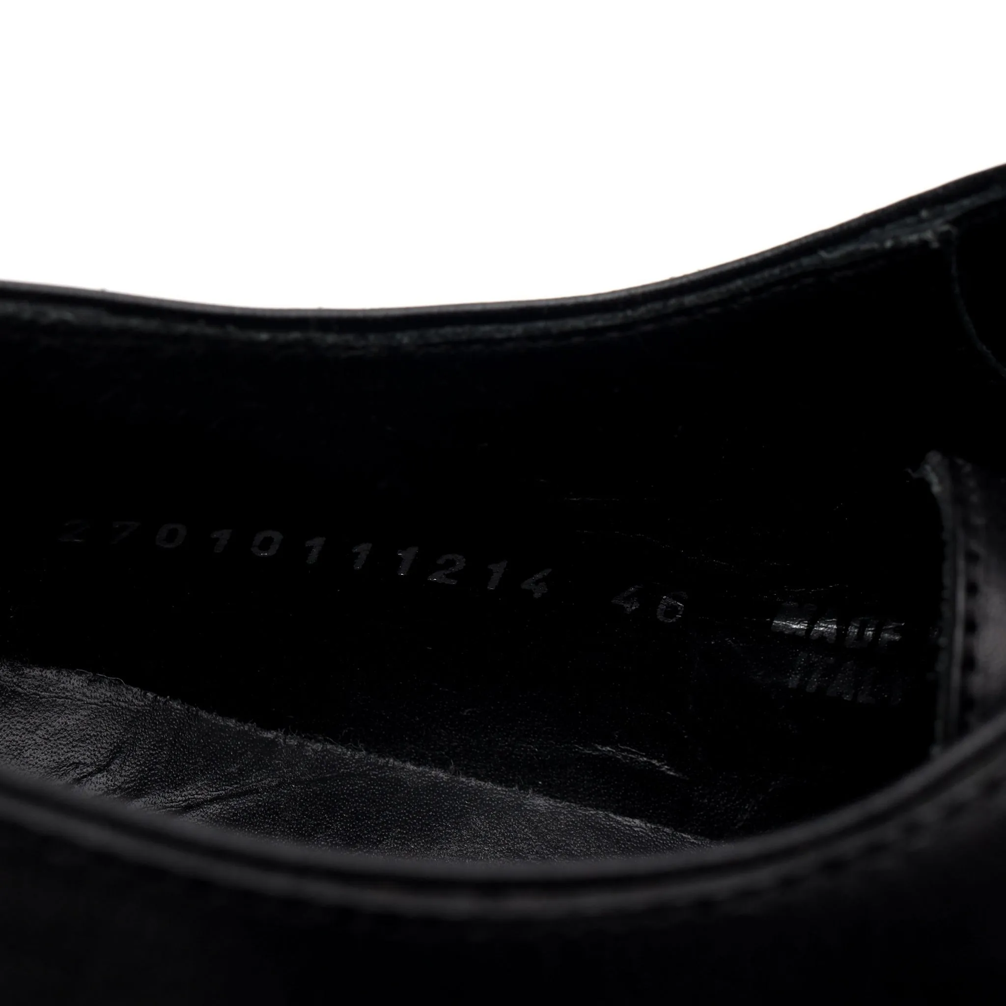 'Charles' Black Leather Oxford UK 12