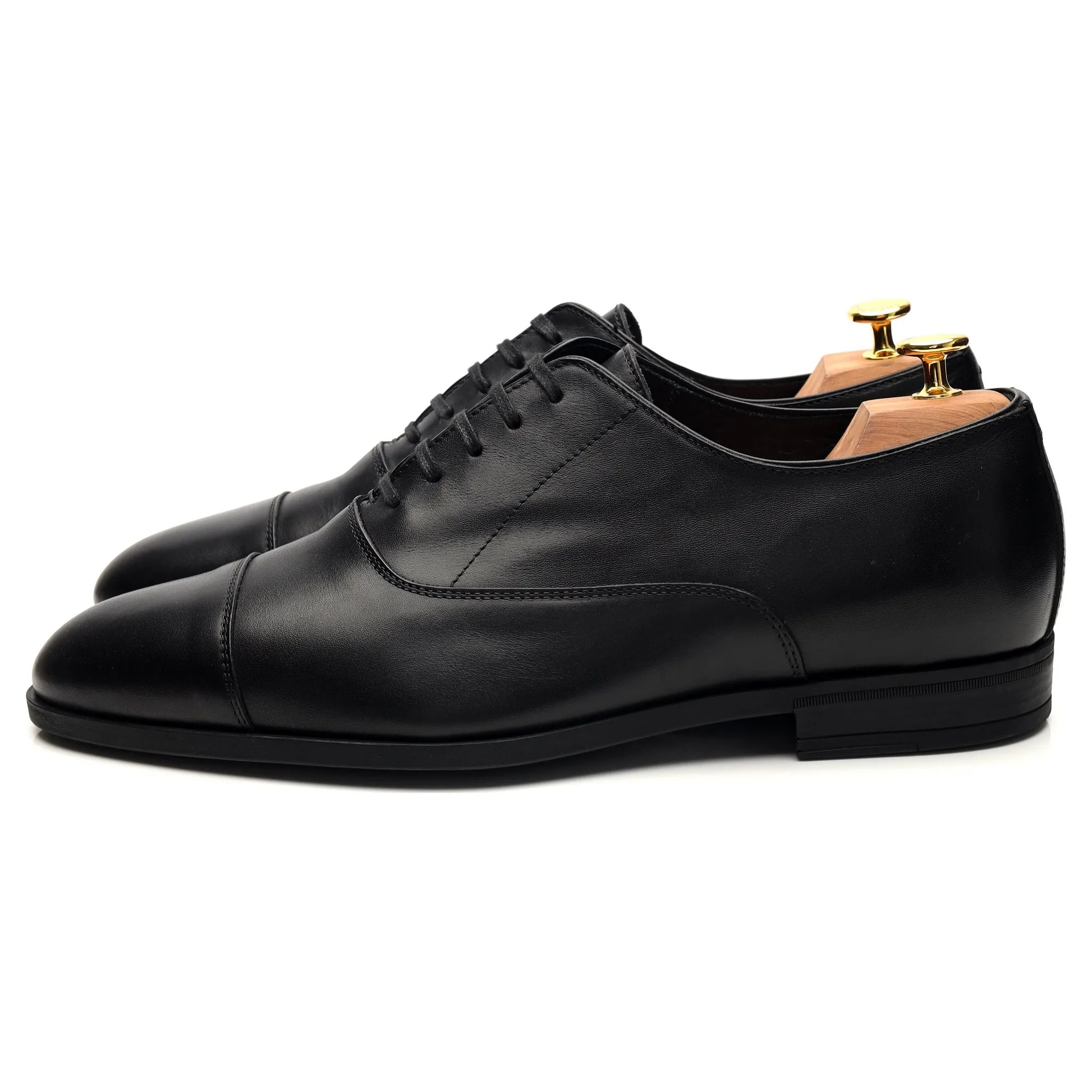 'Charles' Black Leather Oxford UK 12