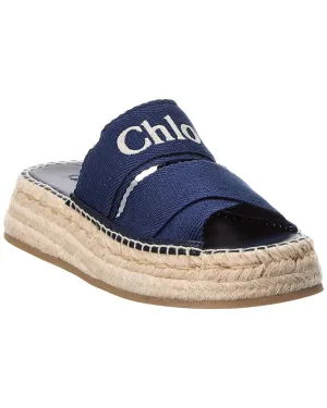 Chloé Mila Canvas Platform Sandal