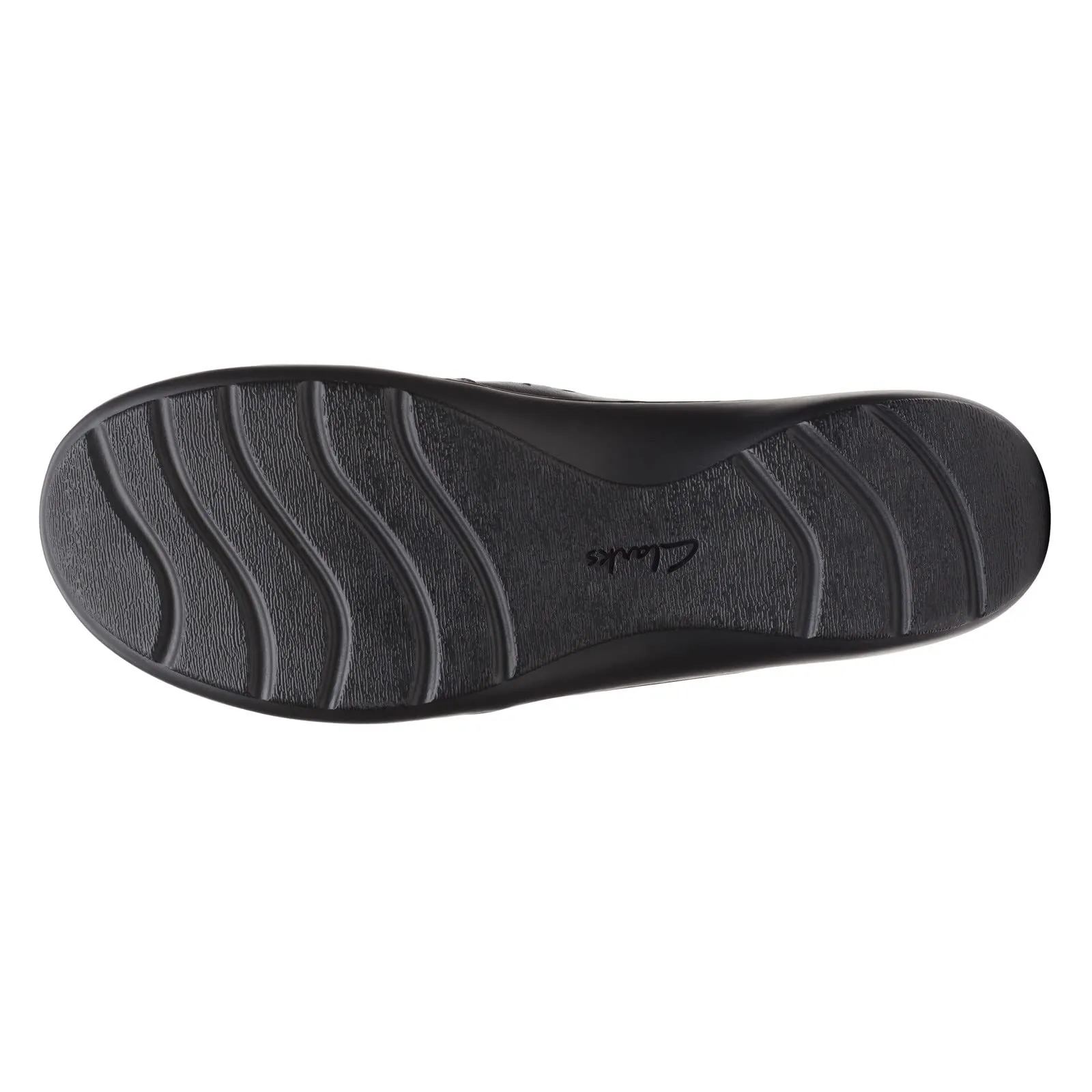 Clarks Cora Sky Loafer, Black Leather, 8 Medium