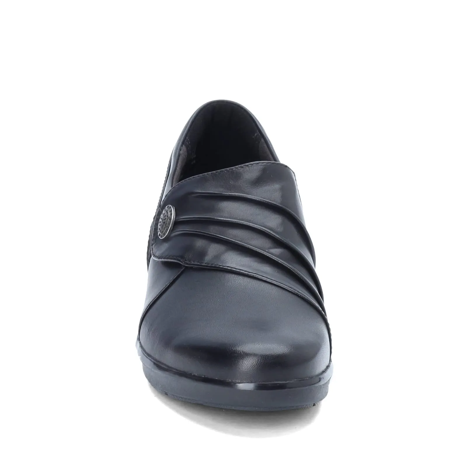 Clarks Women's Hope Roxanne Loafer, Black Leather, 10 M US