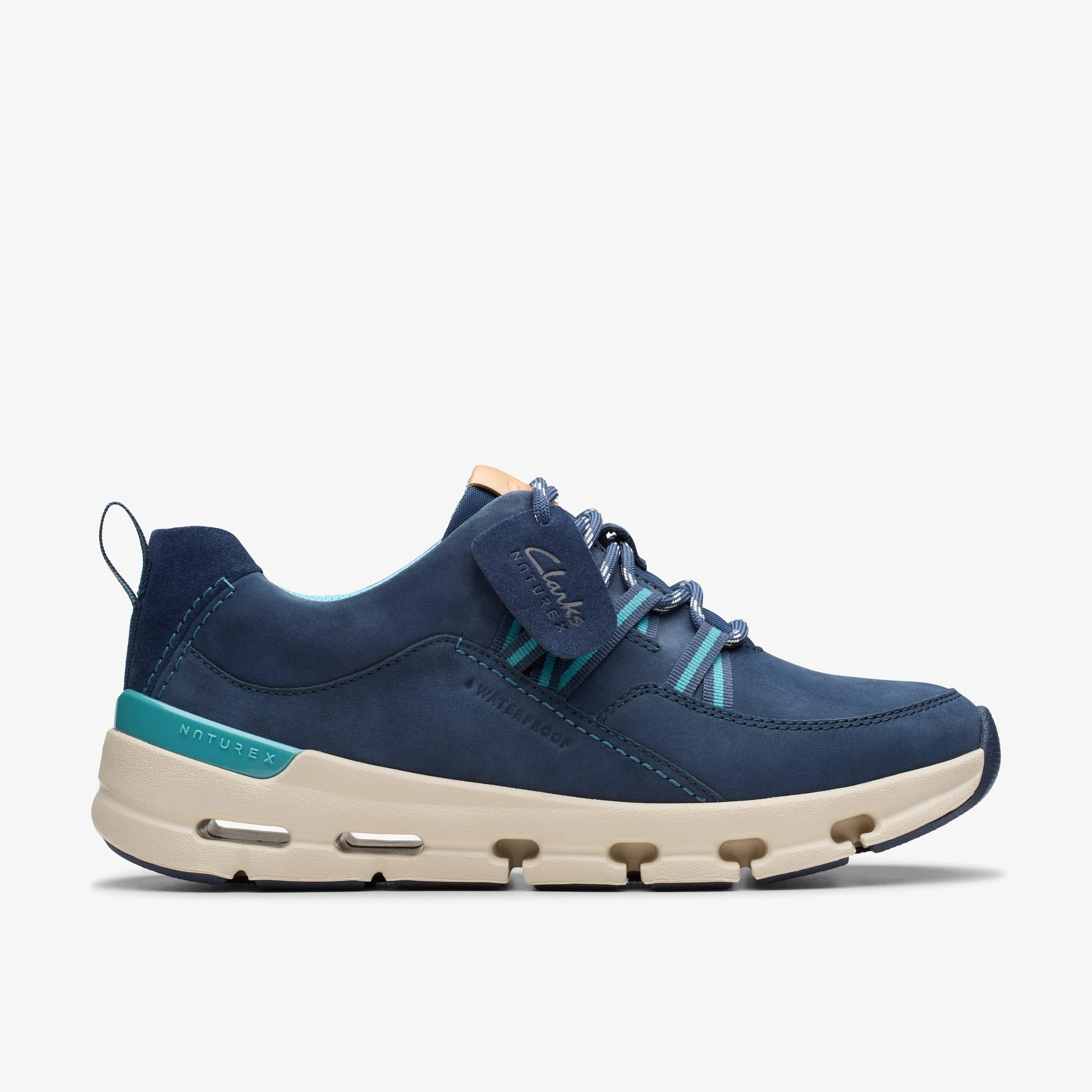 Clarks Women's NatureX Tie WP Nubuck