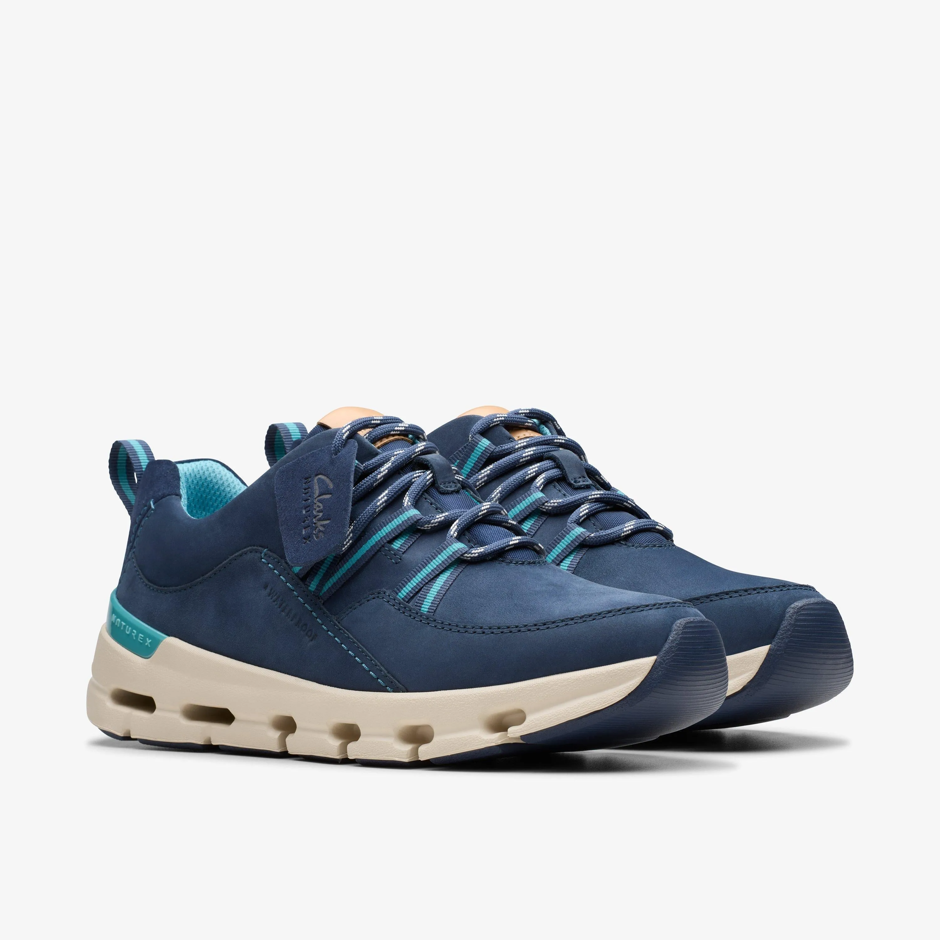 Clarks Women's NatureX Tie WP Nubuck