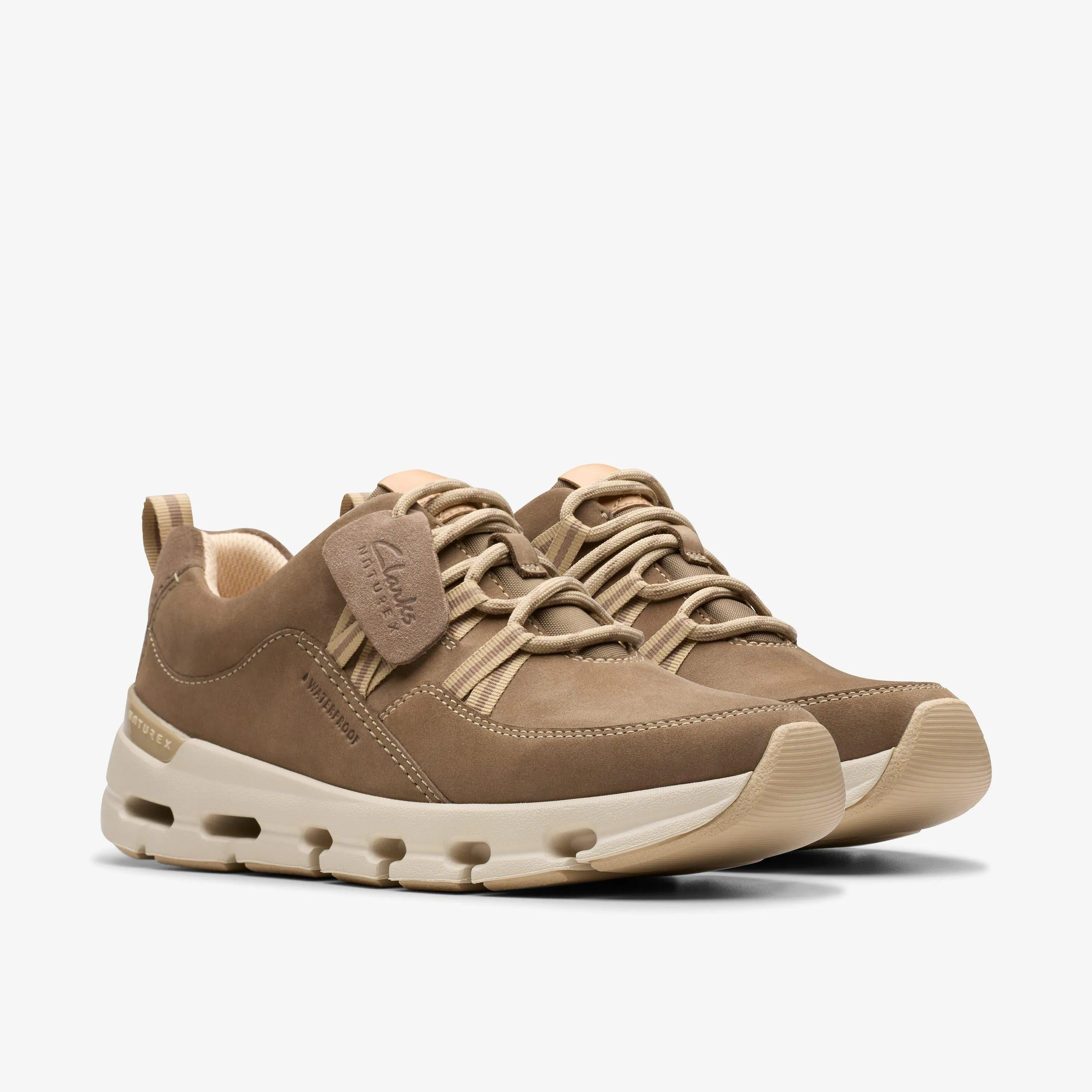 Clarks Women's NatureX Tie WP Nubuck