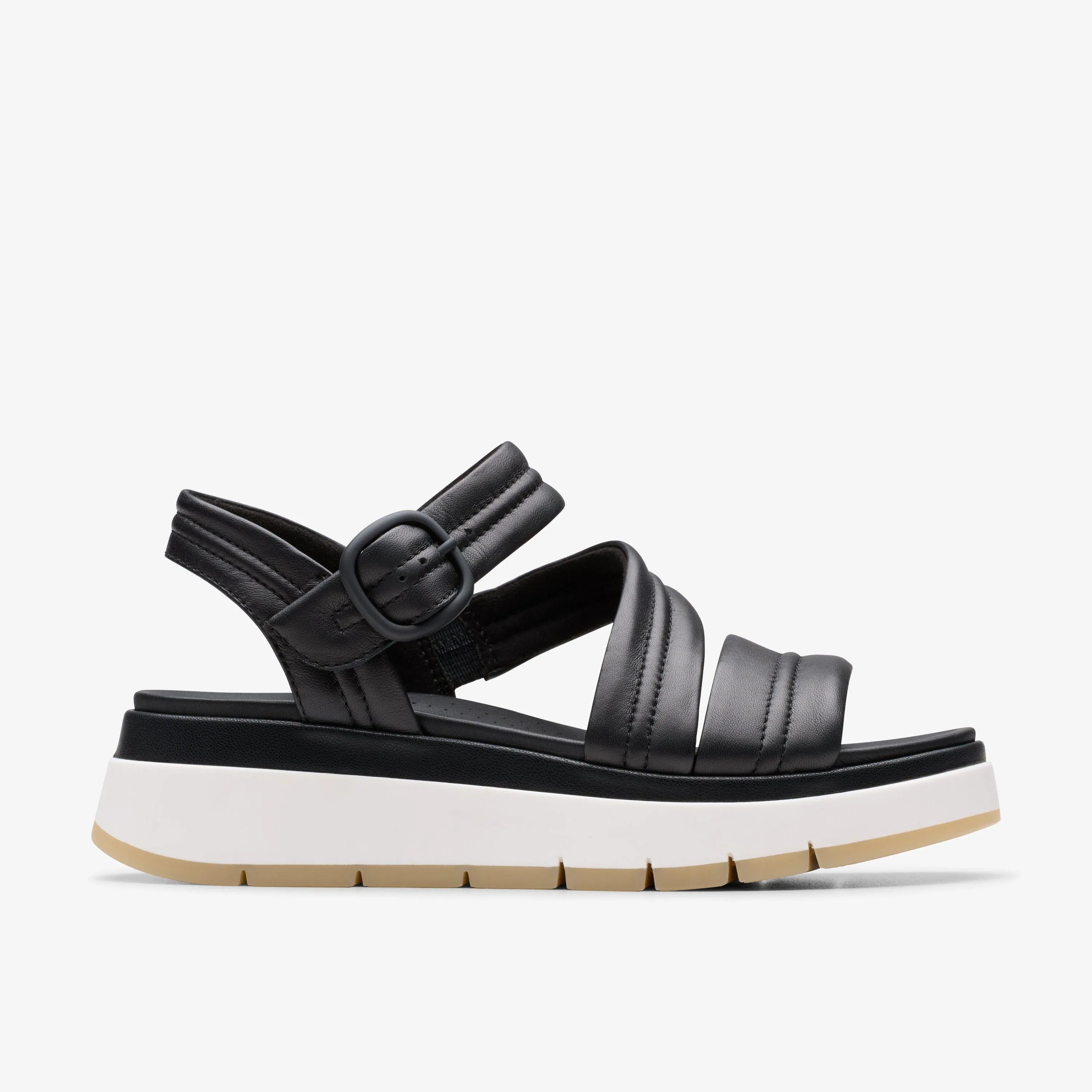 Clarks Women's Tuscan Strap Black Leather 26181473