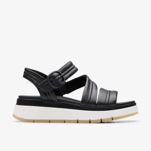 Clarks Women's Tuscan Strap Black Leather 26181473