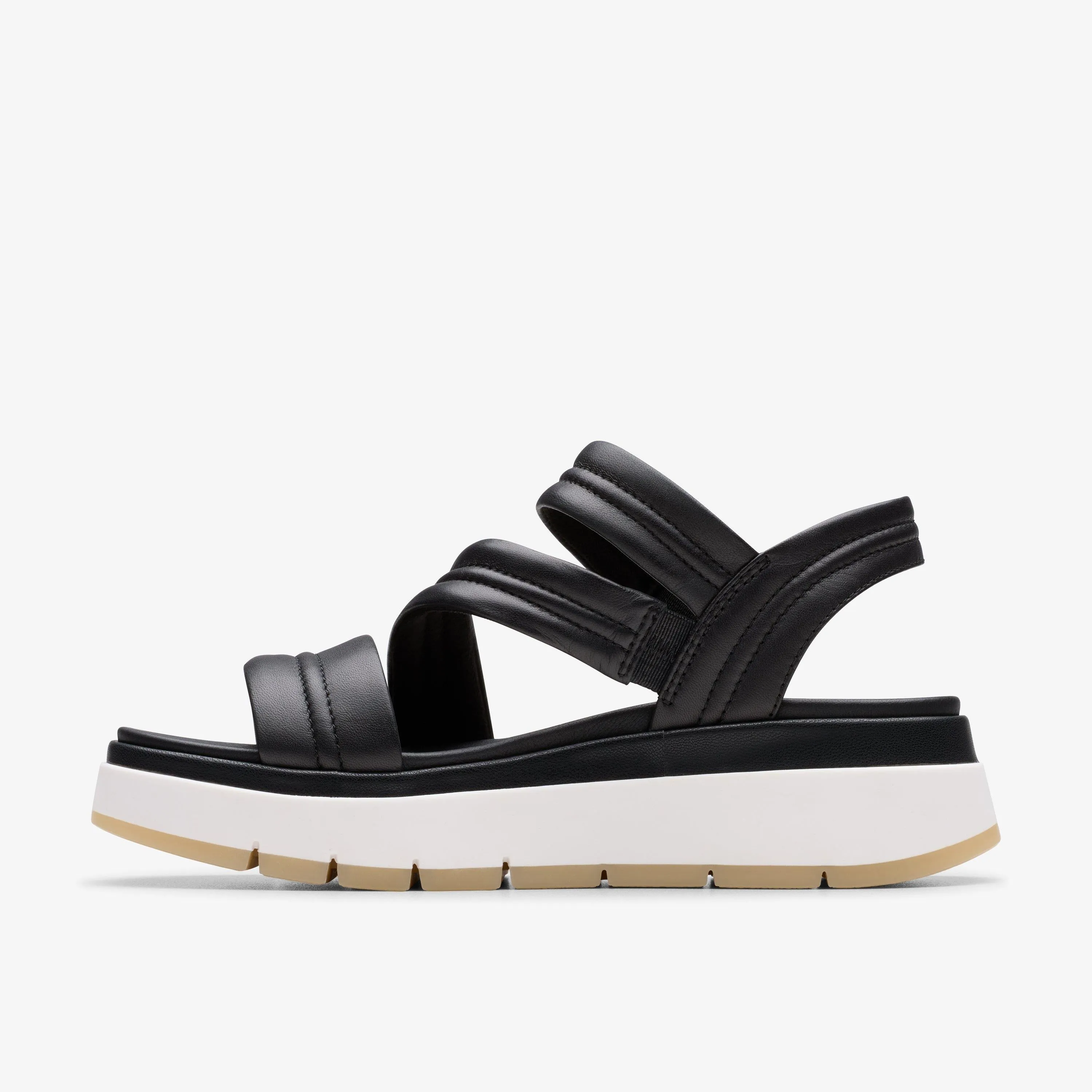 Clarks Women's Tuscan Strap Black Leather 26181473