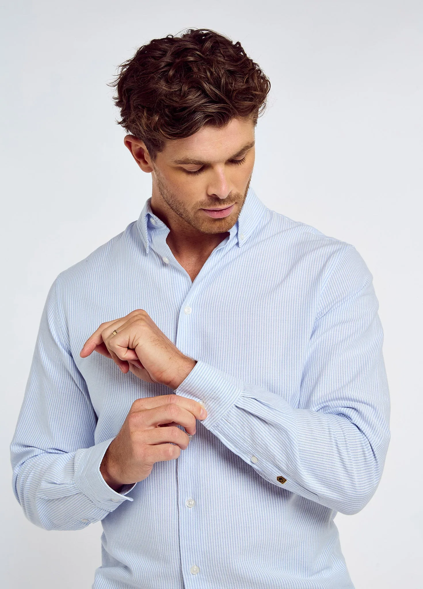 Clontarf Men’s Oxford Shirt - Blue Multi