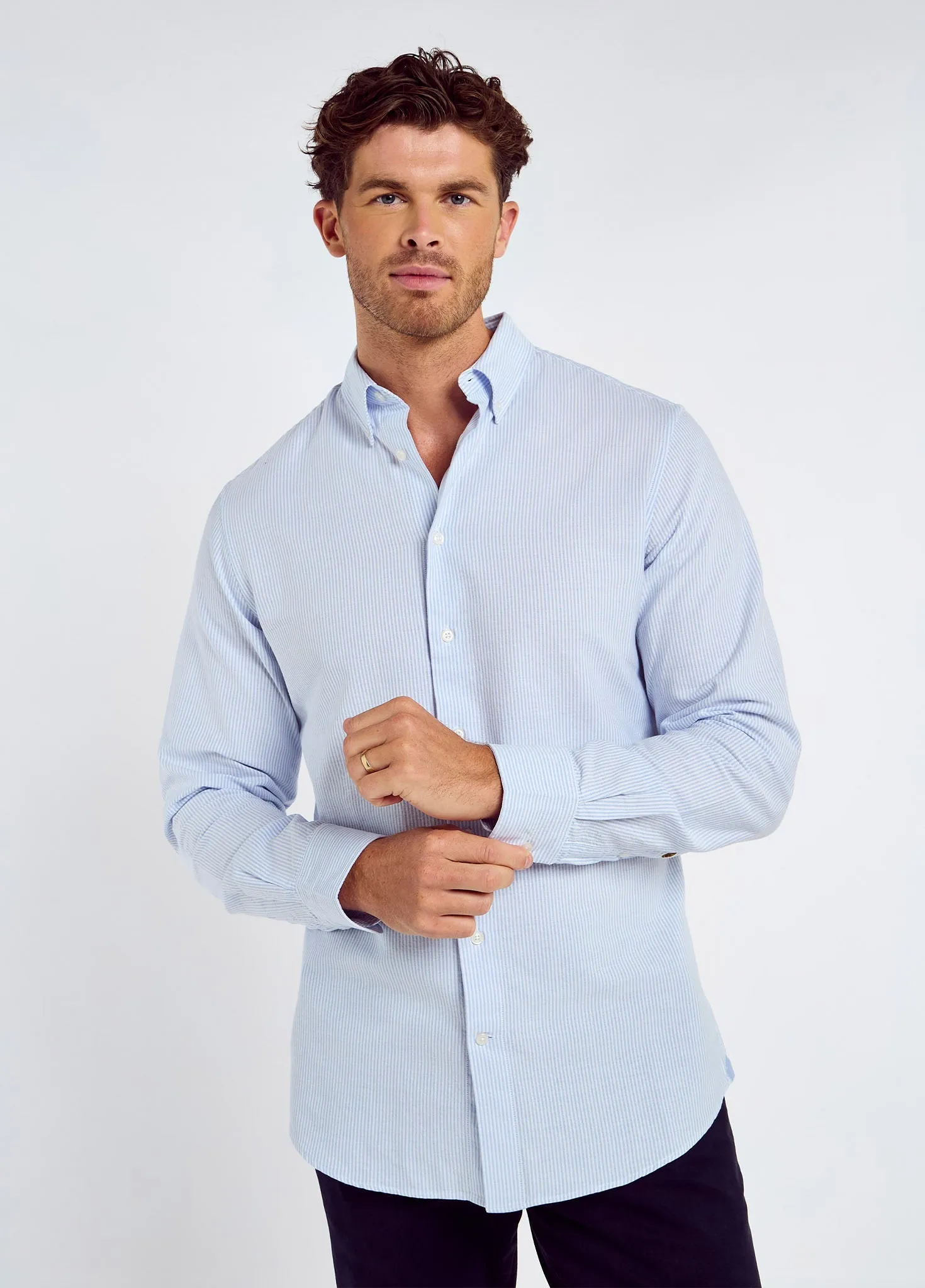 Clontarf Men’s Oxford Shirt - Blue Multi
