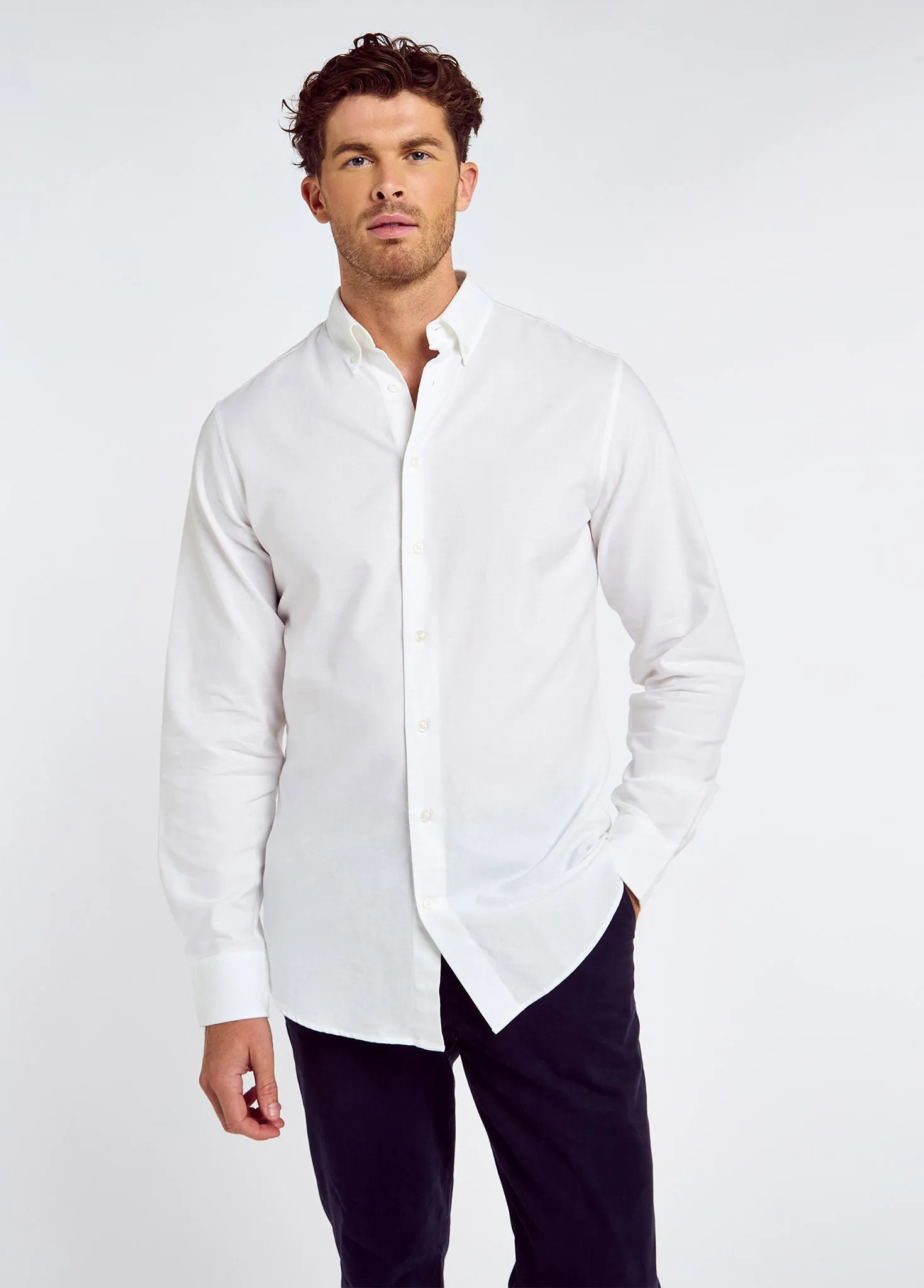 Clontarf Men’s Oxford shirt - White