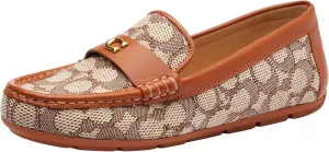 Coach womens Sculpted C Driver in Signature Textile Jacquard
